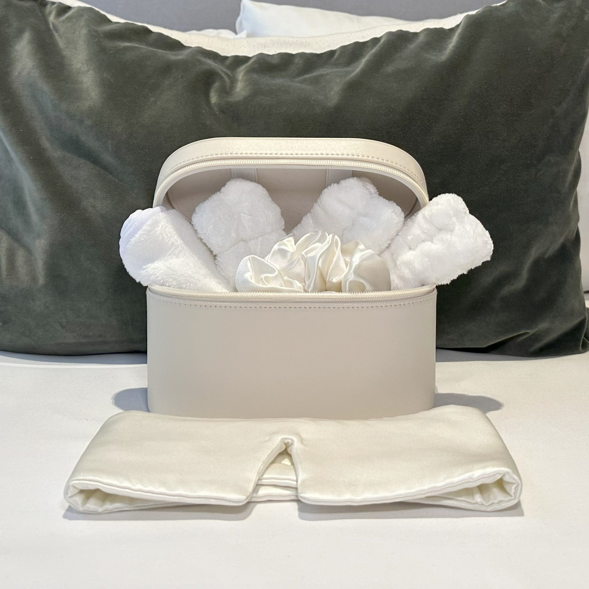 premium skincare cleansing set luxury silk eye mask