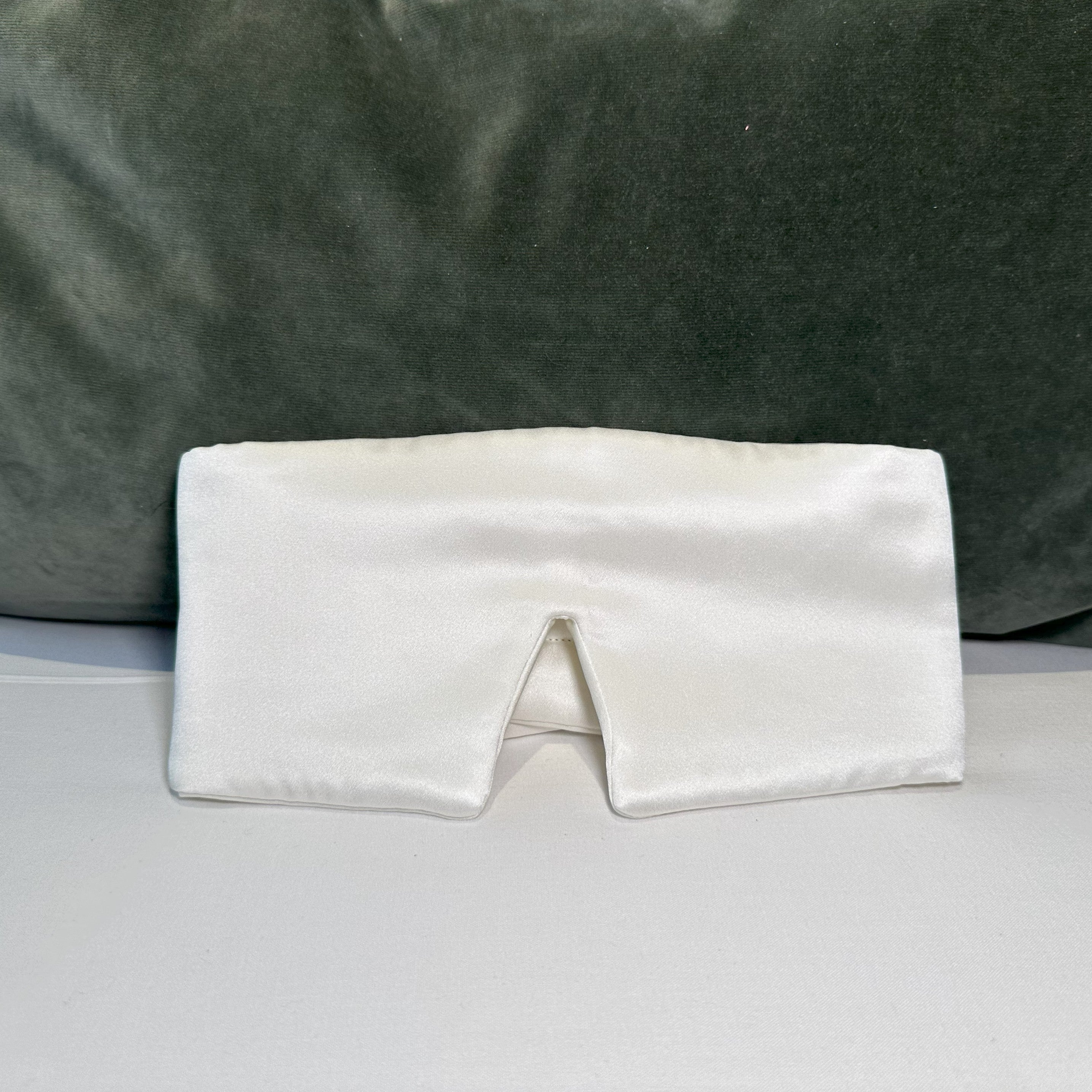 luxury silk ivory eye mask sleep mask